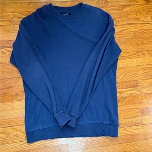 Junior girls Deep Blue Crewneck Sweater